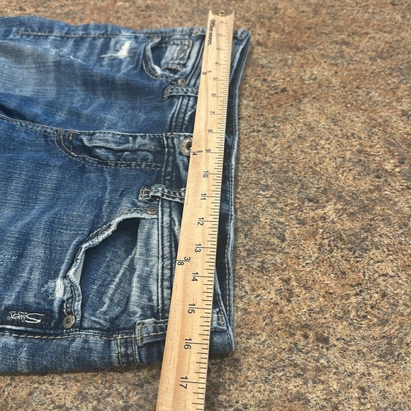 Silver Suki Skinny Jeans Distressed Stretch Mid Rise Womens Size 30 - Picture 14 of 15